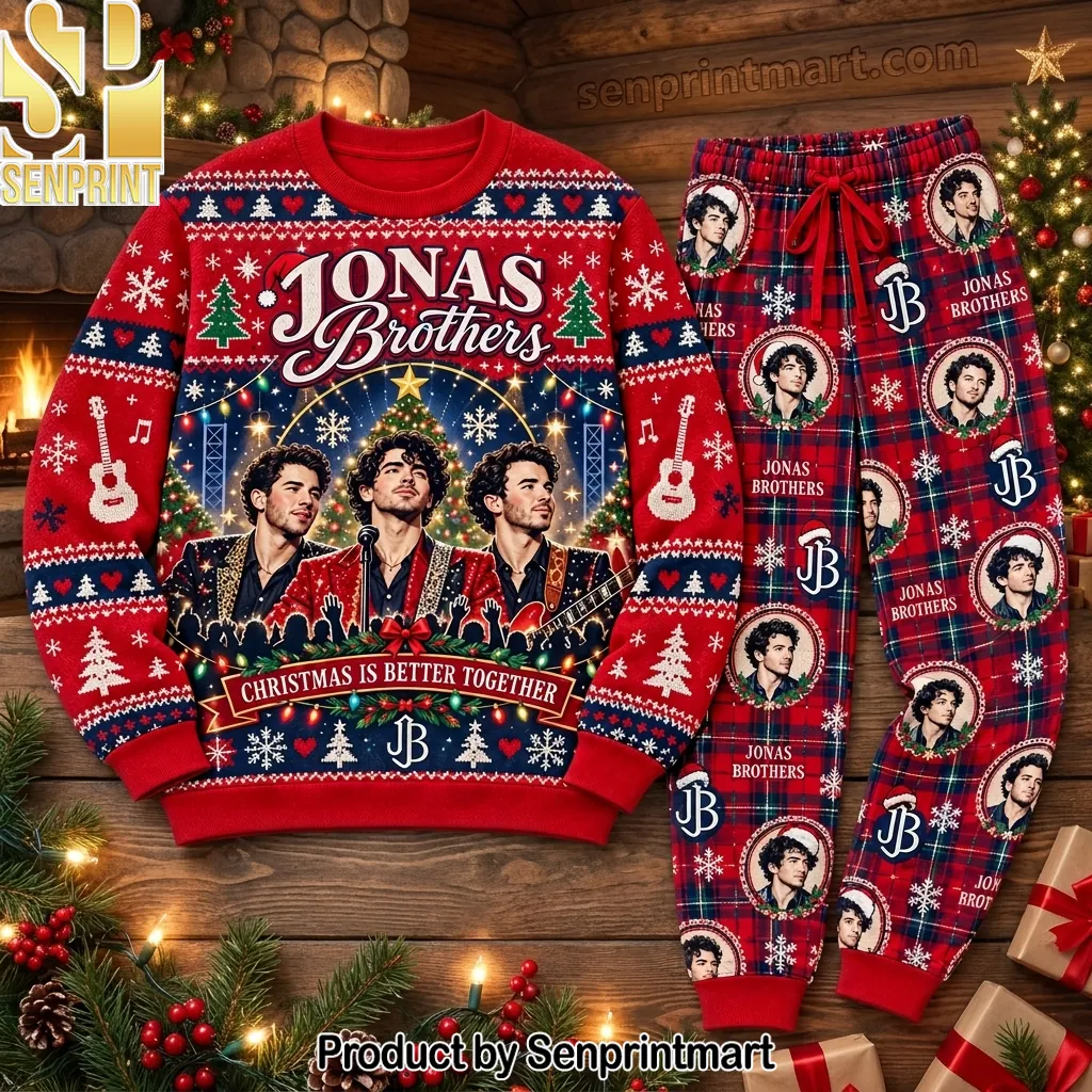 Jonas Brothers Christmas Is Better Together Holiday Pajama Set