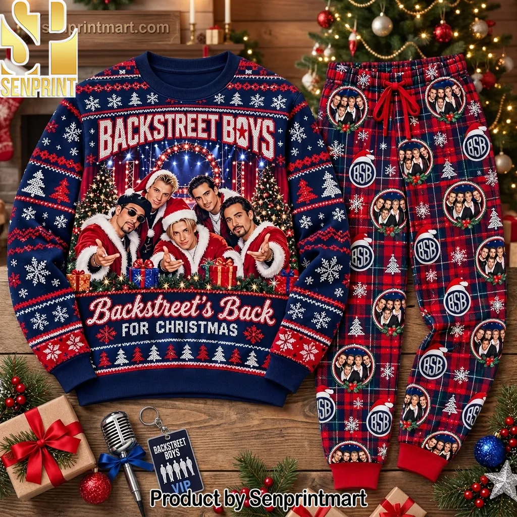 Backstreet Boys Back For Christmas Festive Holiday Pajama Set