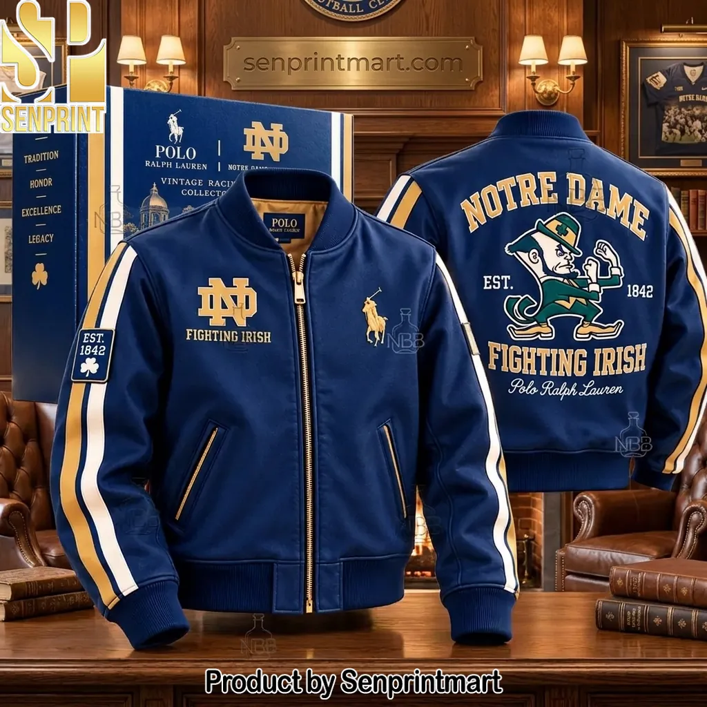 Notre Dame Fighting Irish Polo Ralph Lauren Vintage Varsity Jacket