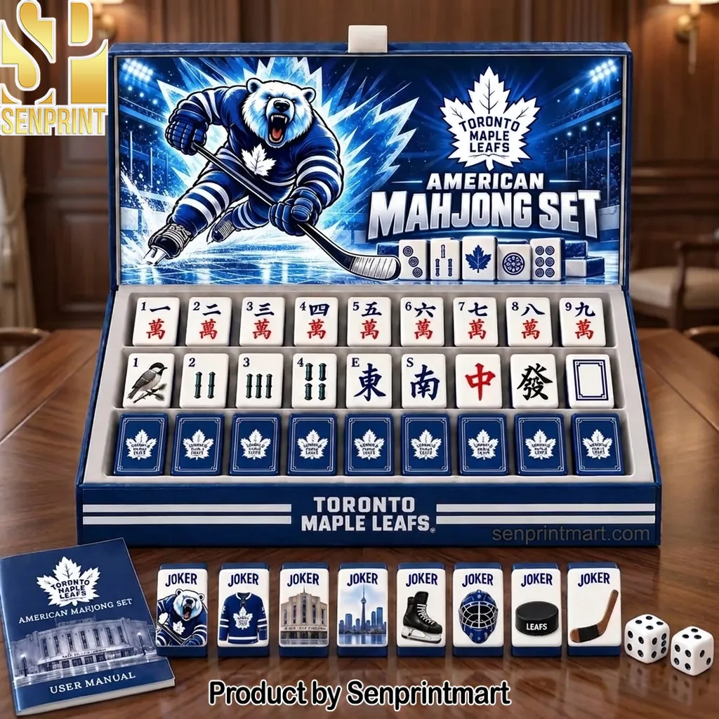 Toronto Maple Leafs NHL American Mahjong Set