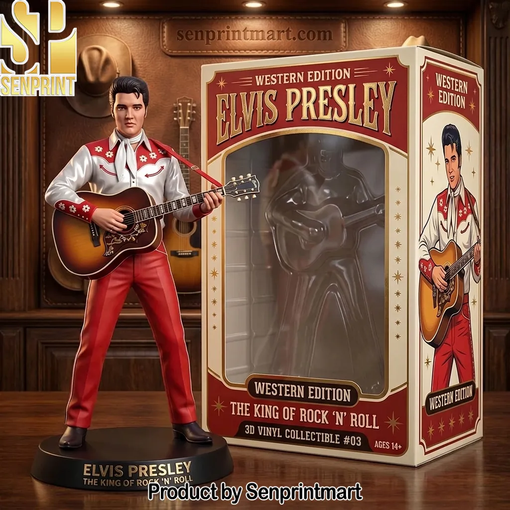 Elvis Presley Western Edition The King Of Rock N Roll Vinyl Figure