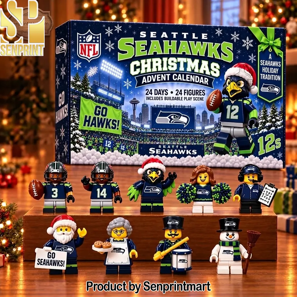 Seattle Seahawks NFL Christmas 24 Day Holiday Advent Calendar