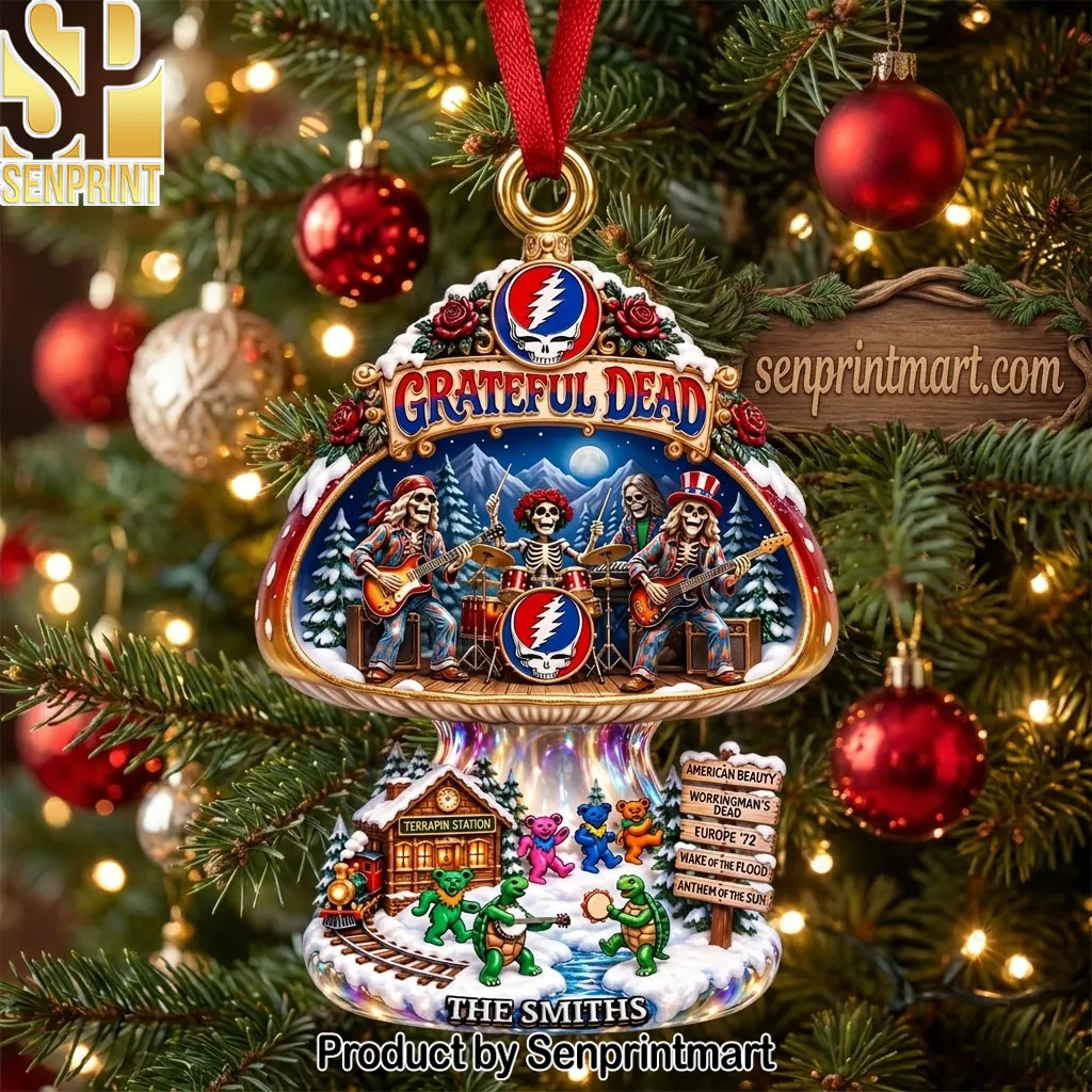 Grateful Dead Mushroom Scene Christmas Tree Ornament