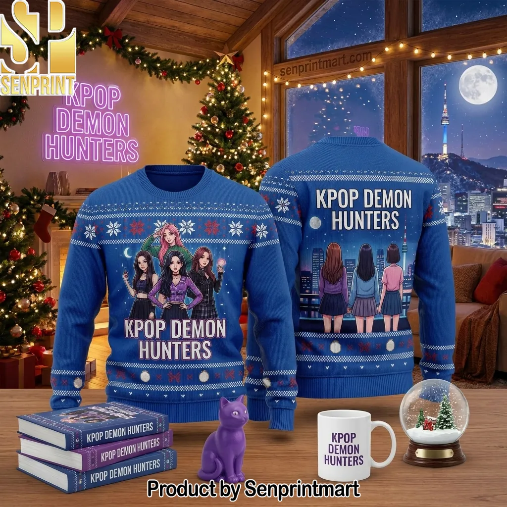 Kpop Demon Hunters Anime Style Christmas Holiday Sweater