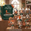 Alabama Crimson Tide Football Team Mascot and Cheerleader Figurine Set