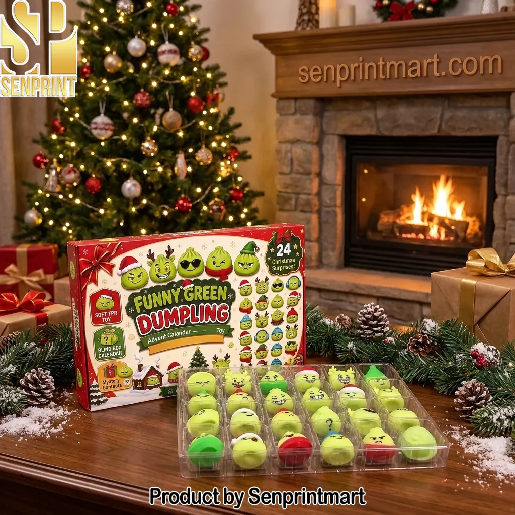 Funny Green Dumpling 24 Day Christmas Holiday Advent Calendar