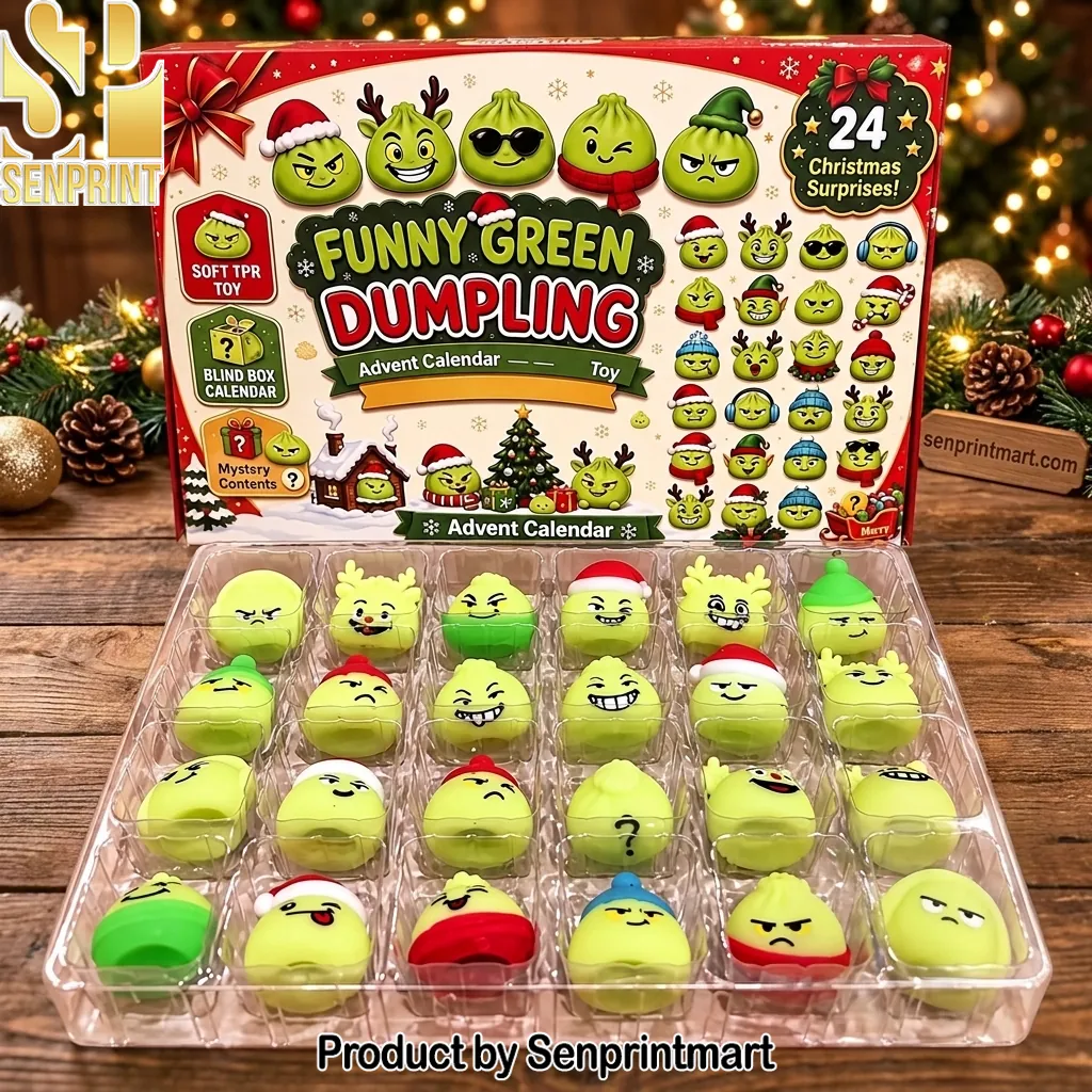 Funny Green Dumpling 24 Day Christmas Surprise Advent Calendar