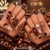 Hello Kitty Gothic Purple Coffin Press On Nails