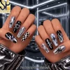 Gingerbread Christmas Holiday Theme Press On Nails