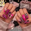 Western Denim Style Star and Horseshoe Press On Nails Western Denim Style Star and Horseshoe Press On Nails