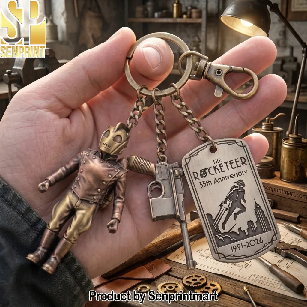 The Rocketeer 35th Anniversary Commemorative Metal Keychain