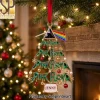 House Divided Hearts United Personalized Football Christmas Ornament House Divided Hearts United Personalized Football Christmas Ornament