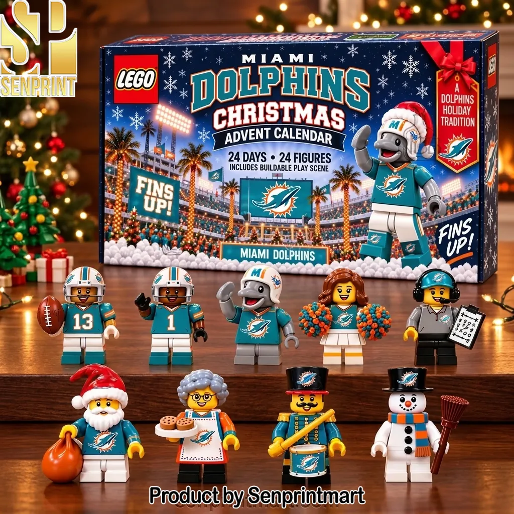 Miami Dolphins LEGO Christmas Advent Calendar 24 Figures Set