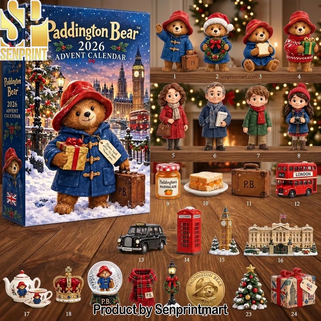 Official Paddington Bear 2026 Christmas Holiday Advent Calendar