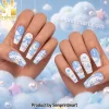 Pink Peach Aesthetic Heart Design Press On Nails Pink Peach Aesthetic Heart Design Press On Nails