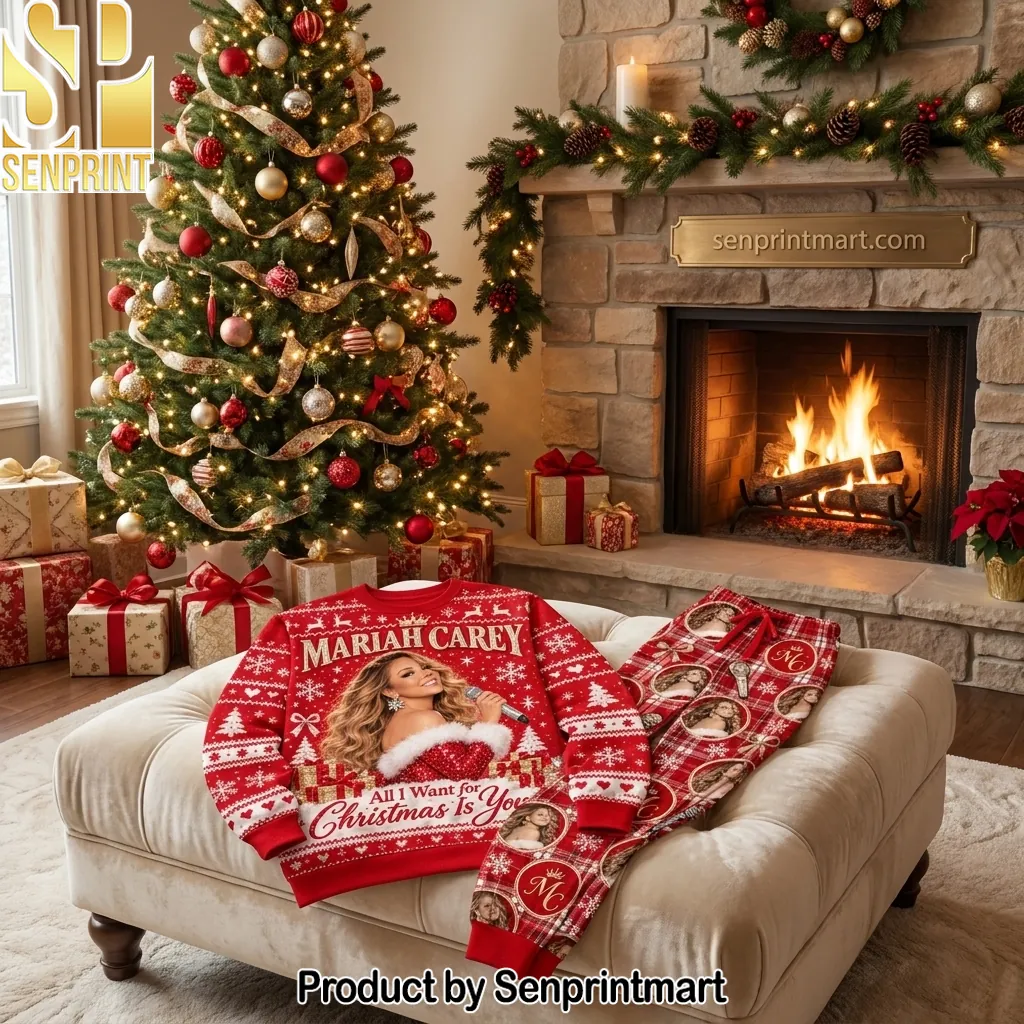 Mariah Carey All I Want For Christmas Is You Holiday Pajama Set