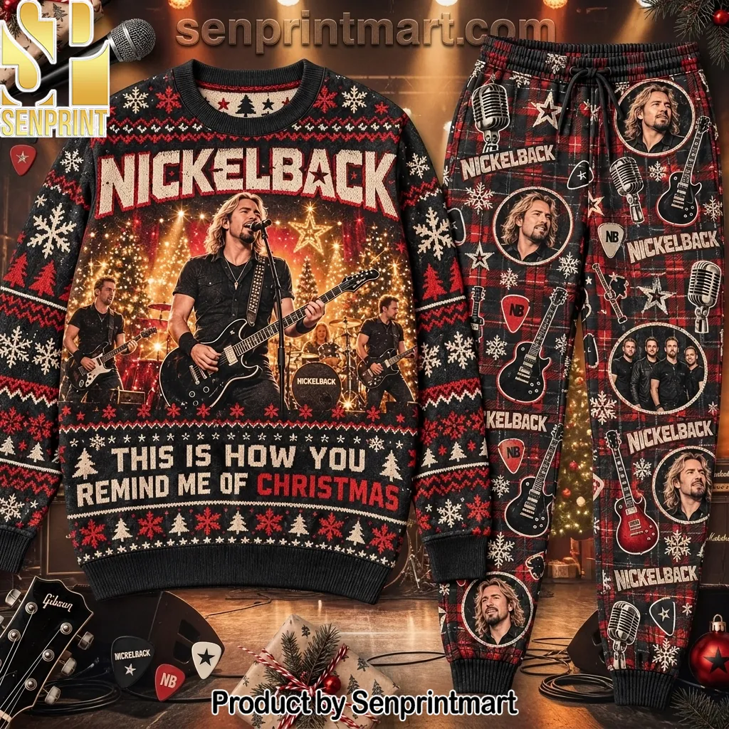 Nickelback This Is How You Remind Me Christmas Pajama Set