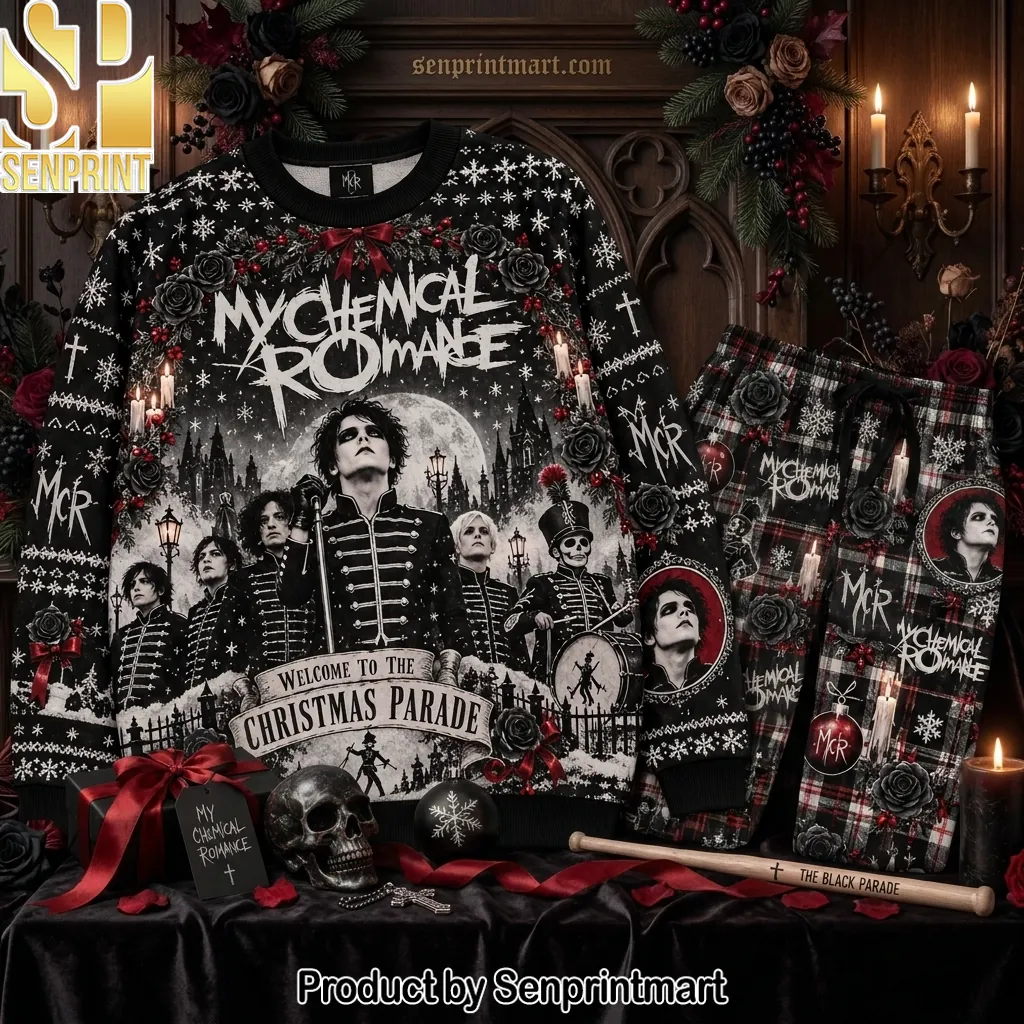 My Chemical Romance Welcome To The Christmas Parade Unisex Pajama Set