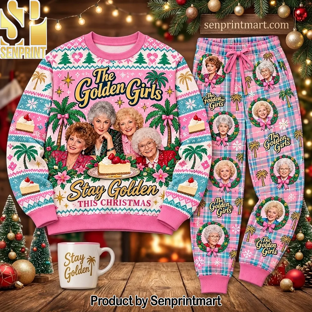 The Golden Girls Stay Golden Christmas Pajama Set