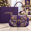 Minnesota Vikings Christmas Holiday Edition Purple Monogram Soho Shoulder Bag