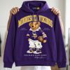 Minnesota Vikings Est 1961 Football Bear Graphic Purple Pullover Hoodie